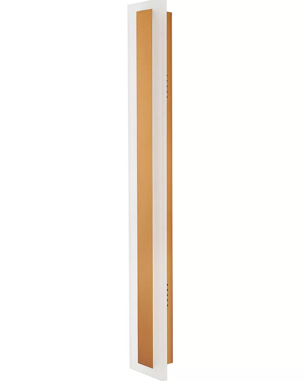 Flash Sale Beliani Ausenwandleuchte Led Metall Gold 60 Cm Rechteckig Rosalie