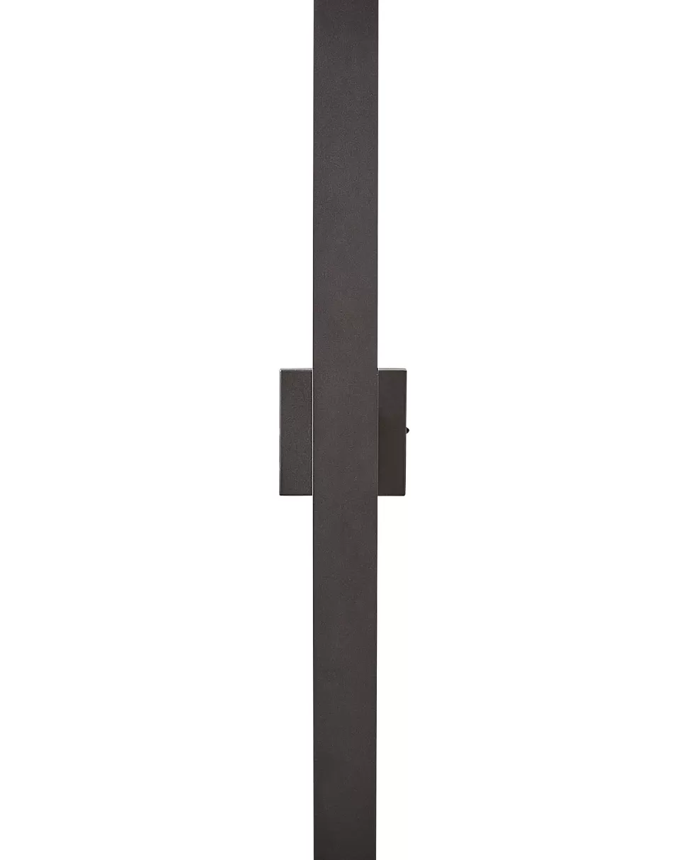 Discount Beliani Ausenwandleuchte Led Metall Schwarz 89 Cm Rechteckig Melgam