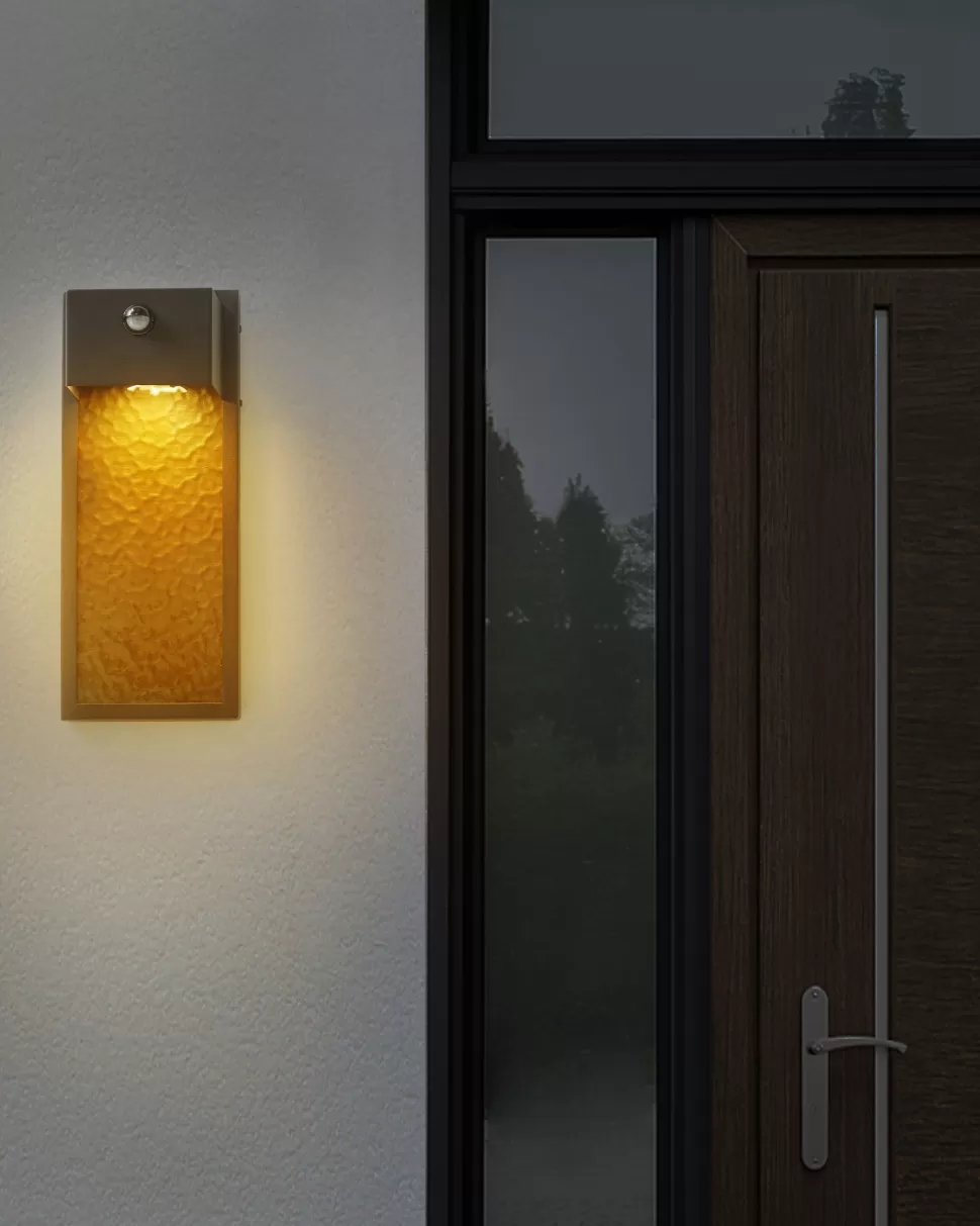 Flash Sale Beliani Ausenwandleuchte Led Mit Bewegungssensor Grau Carron