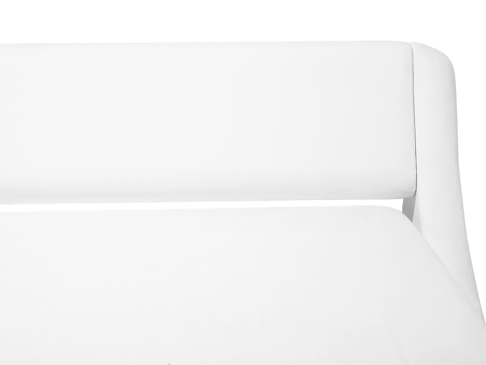 Betten>Beliani Bett Kunstleder Weis Mit Bettkasten 180 X 200 Cm Avignon