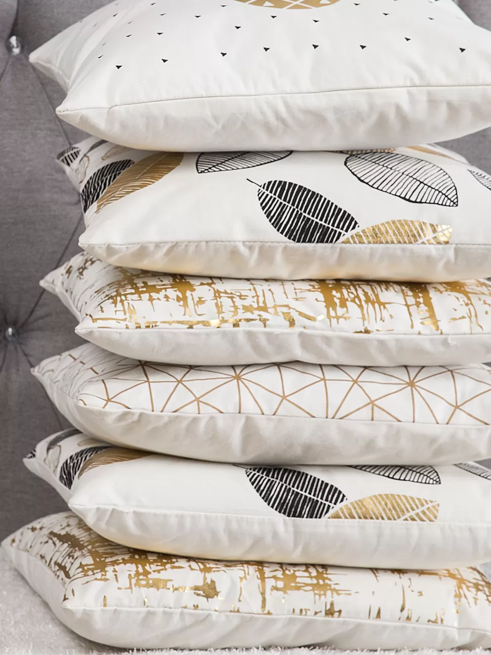 Heimtextilien>Beliani Dekokissen Ananas Baumwolle Schwarz/Gold 45 X 45 Cm 2Er Set Yasmin