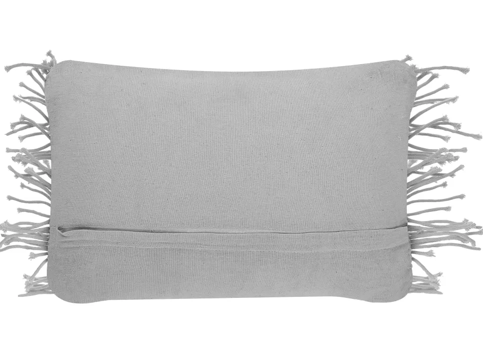Heimtextilien>Beliani Dekokissen Baumwolle Grau Makramee 30 X 45 Cm 2Er Set Kirikkale