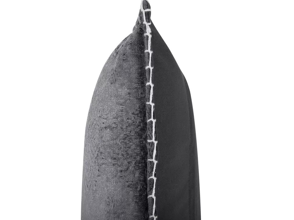 Cheap Beliani Dekokissen Grau Strukturiert 45 X 45 Cm 2Er Set Melur
