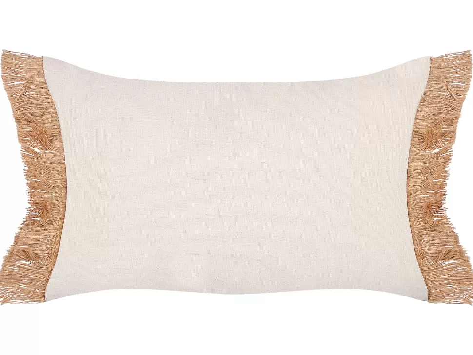Cheap Beliani Dekokissen Mit Fransen Beige 30 X 50 Cm 2Er Set Boath