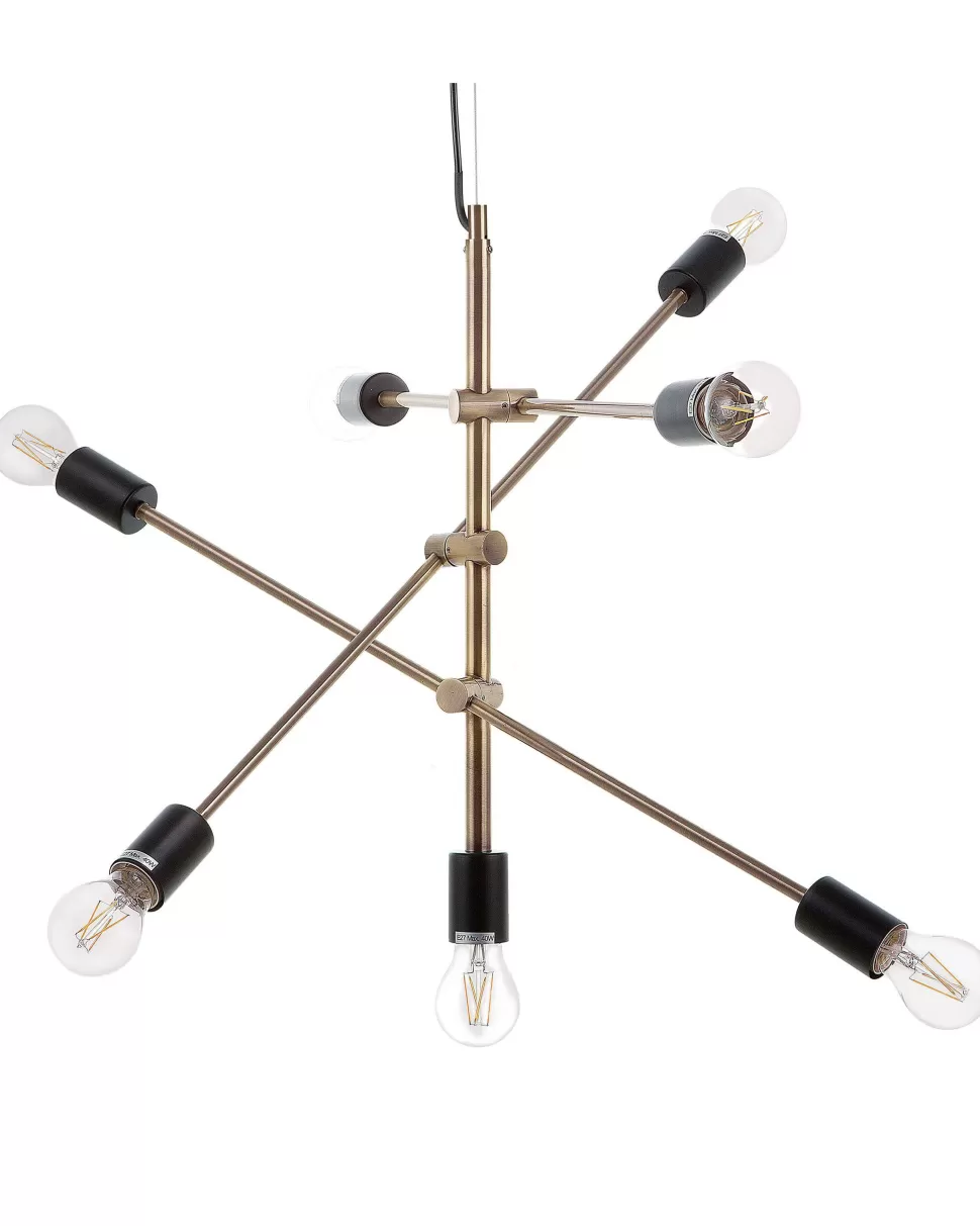 Discount Beliani Hangeleuchte Messing 7-Flammig Cremera