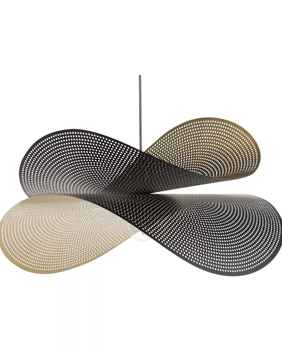 Discount Beliani Metal Pendelleuchte Schwarz Und Gold Doyles