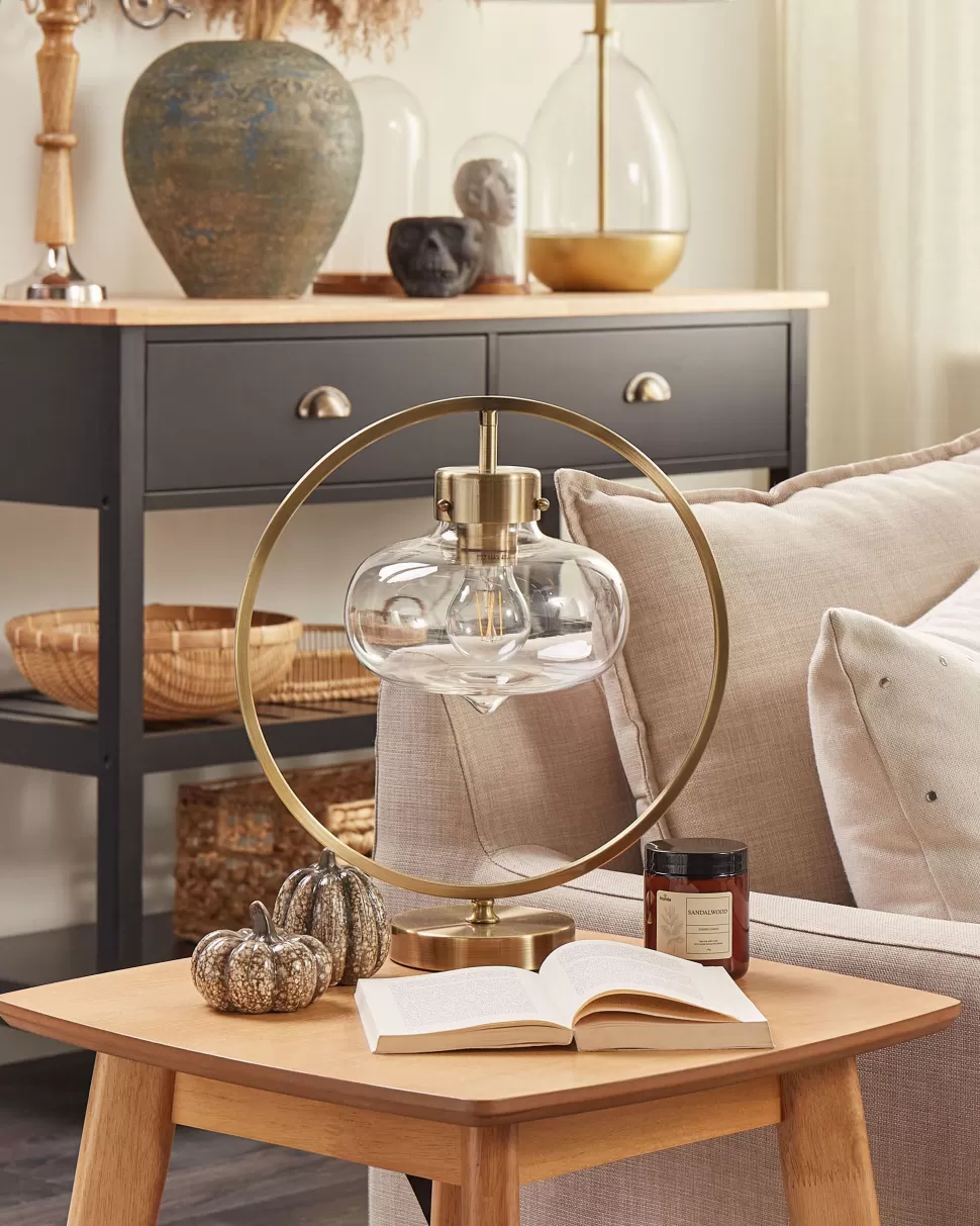 Fashion Beliani Metal Table Lamp Gold Severn