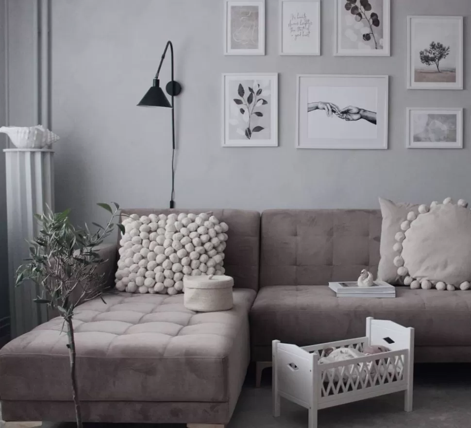 Cheap Beliani Right Hand Velvet Corner Sofa Grey Aberdeen