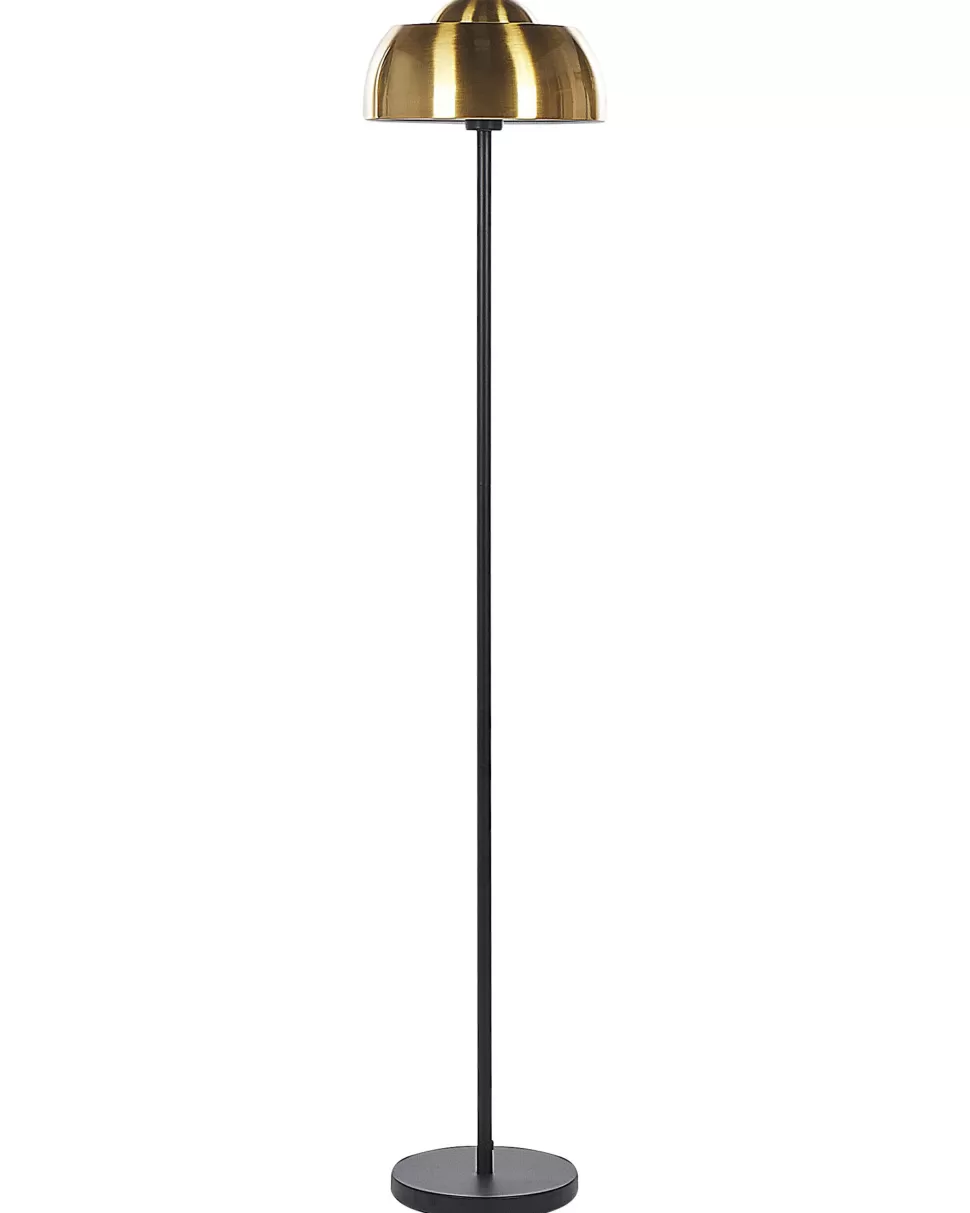 Fashion Beliani Stehlampe Gold / Schwarz 148 Cm Rund Senette
