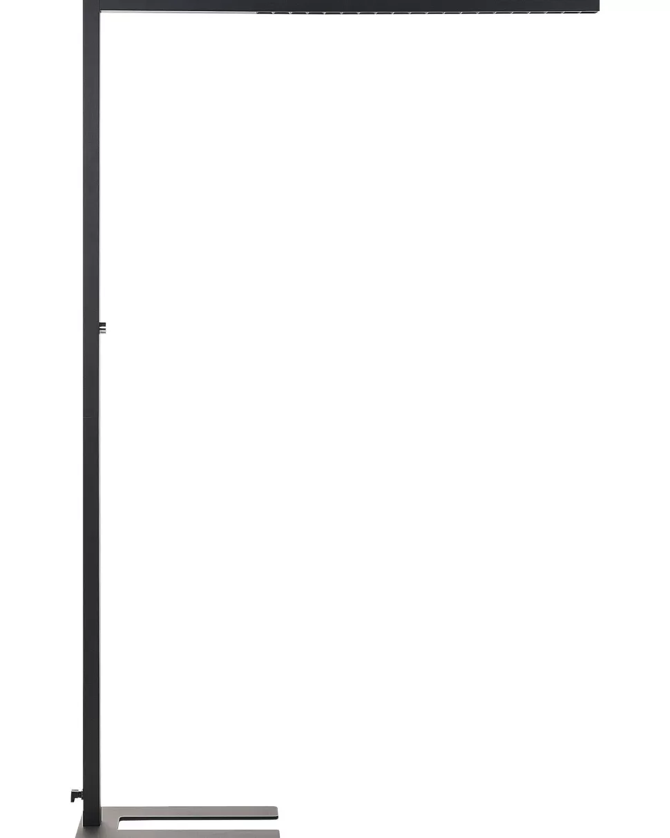 Fashion Beliani Stehlampe Led Metall Schwarz 194 Cm Rechteckig Sagitta