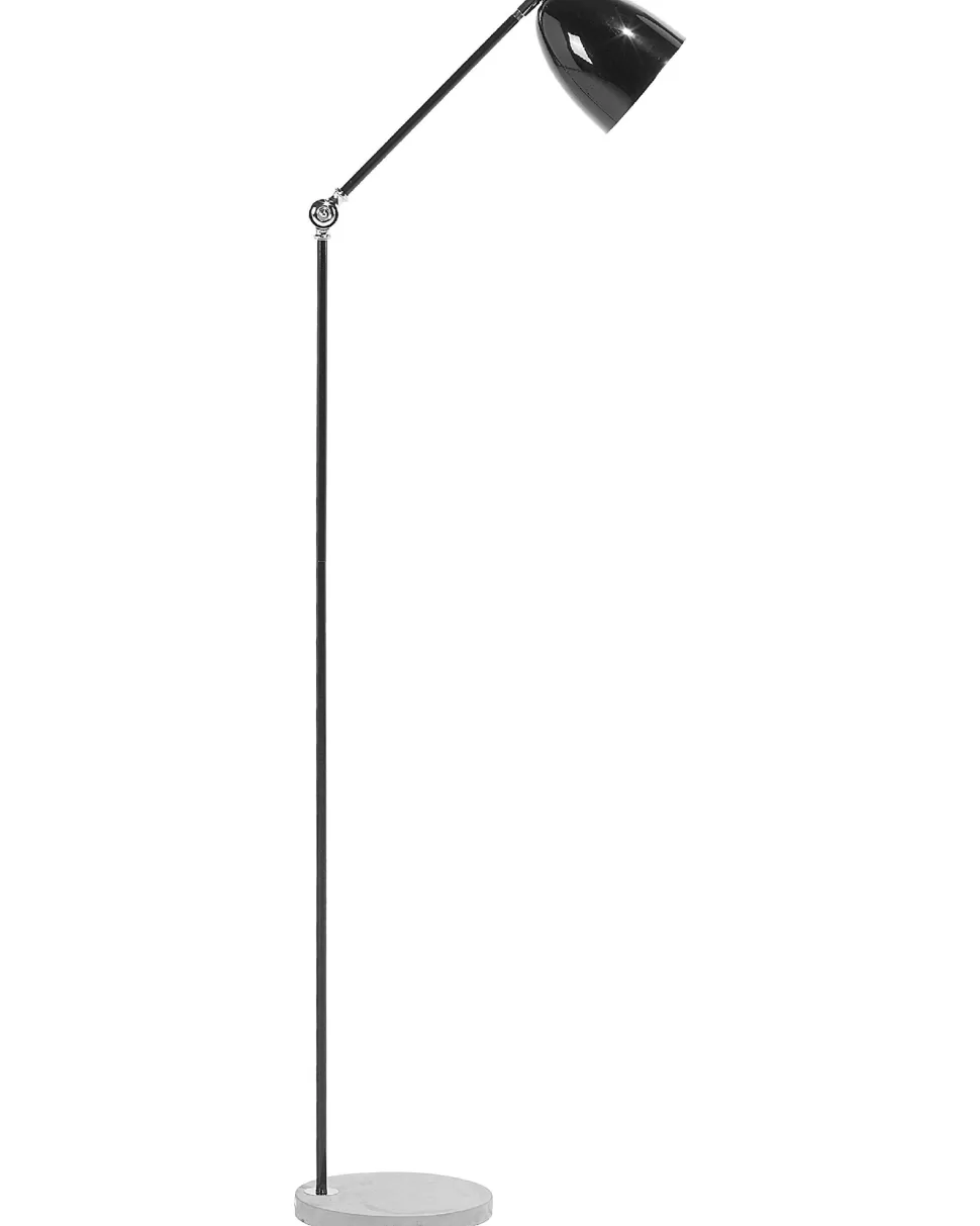 Discount Beliani Stehlampe Schwarz 165 Cm Glockenform Chanza