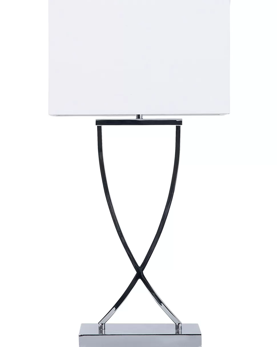 Fashion Beliani Tischlampe Weis 62 Cm Rechteckig Yasuni
