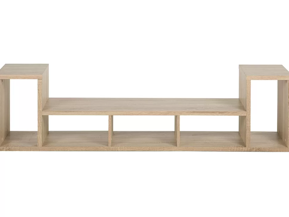 Cheap Beliani Tv-Mobel Heller Holzfarbton 174 X 28 X 45 Cm Cordoba