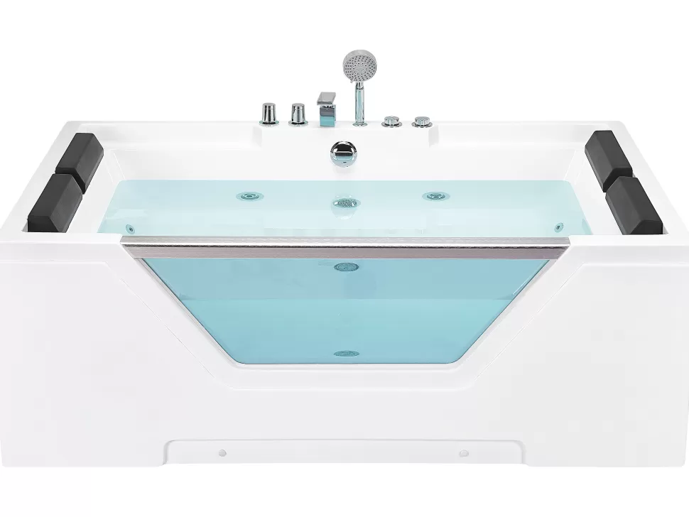 Clearance Beliani Whirlpool Badewanne Weis Rechteckig 170 X 120 Cm Huaraz